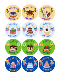 Stikers de happy birthday! #1